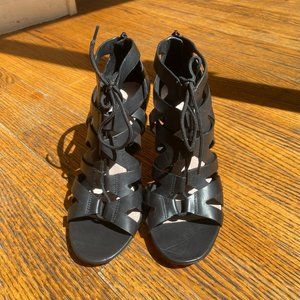 Pour la Victoire Black Heel 8.5
